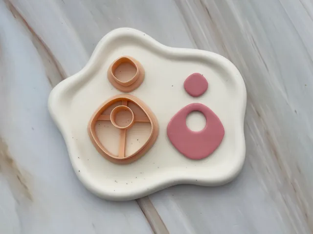 Geometric Polymer Clay Earrings Cutter