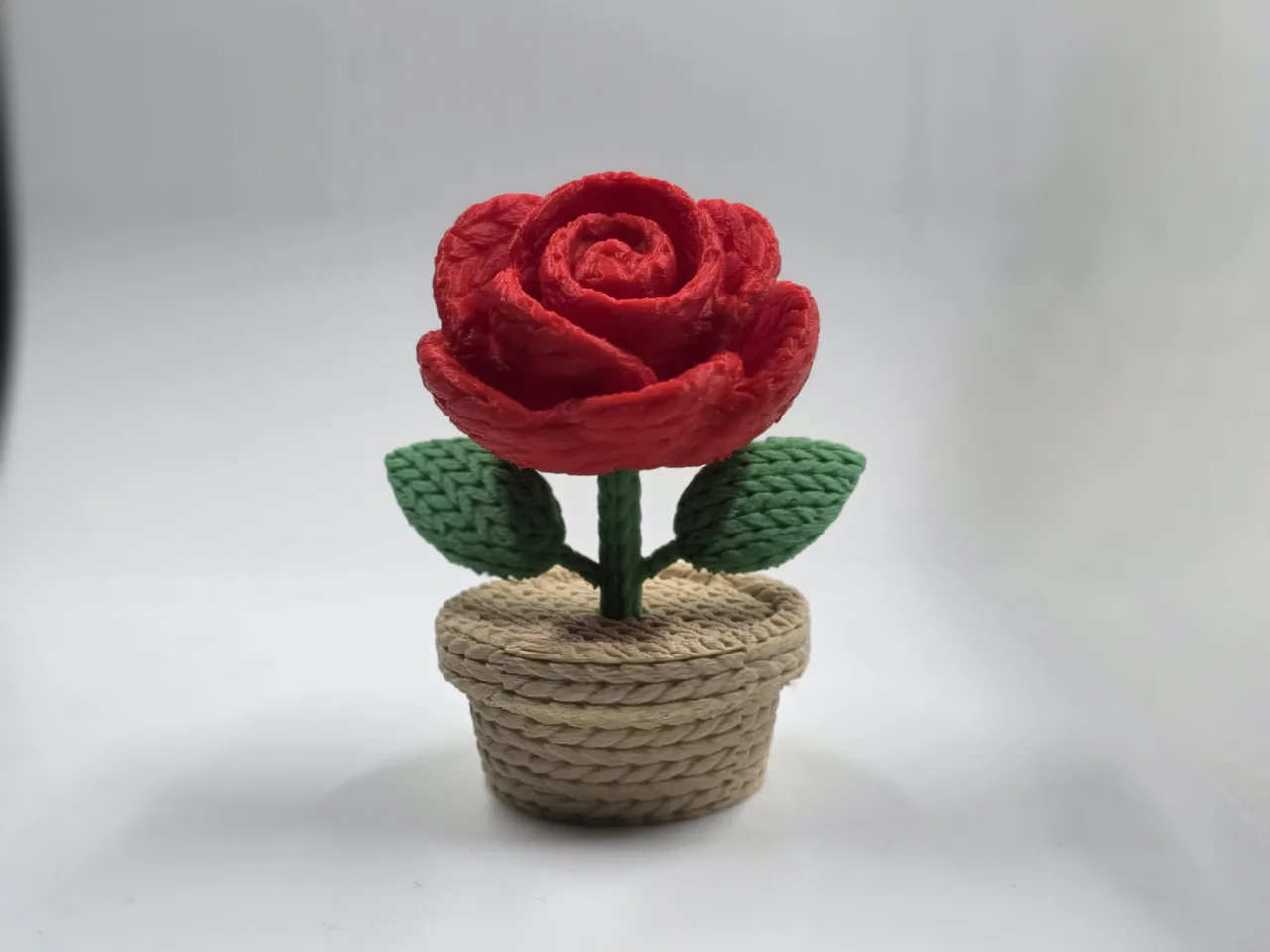 Knitted Rose view 2