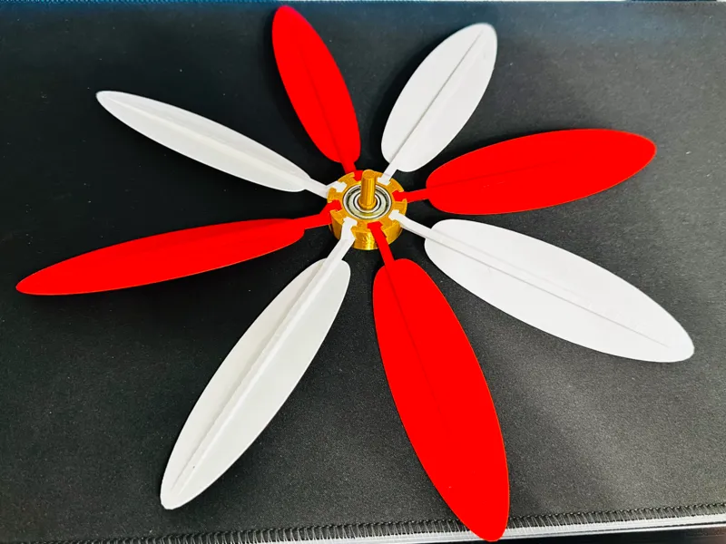 Daisy Pinwheel -Strong connectors with 8mm bearing