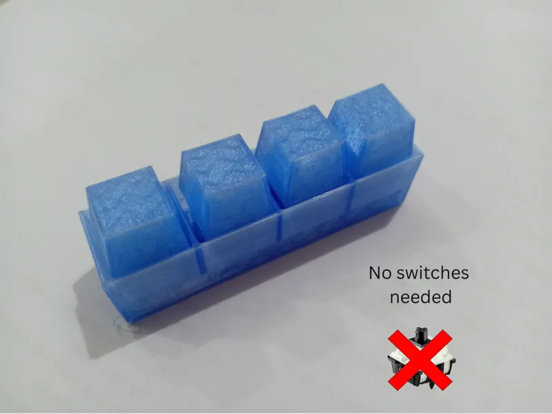 Quadruple keyboard clicker