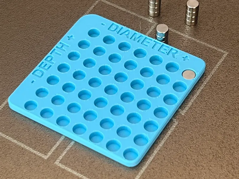 Round Magnet Fit Test (Customizable)