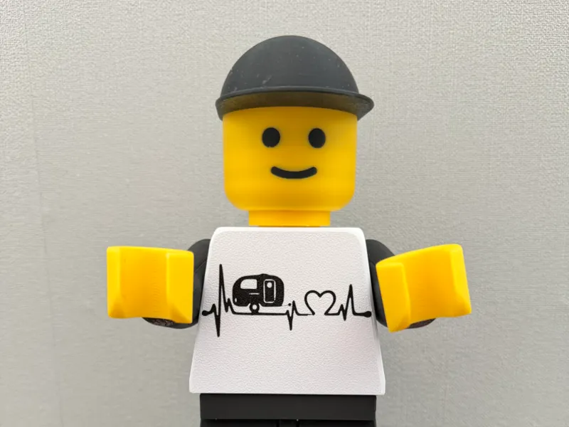 Camping mit Herz Brickman 20cm Figur