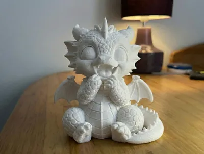 Excited Baby Dragon Figurine – Chibi Dragon - Free 3D Print Model ...
