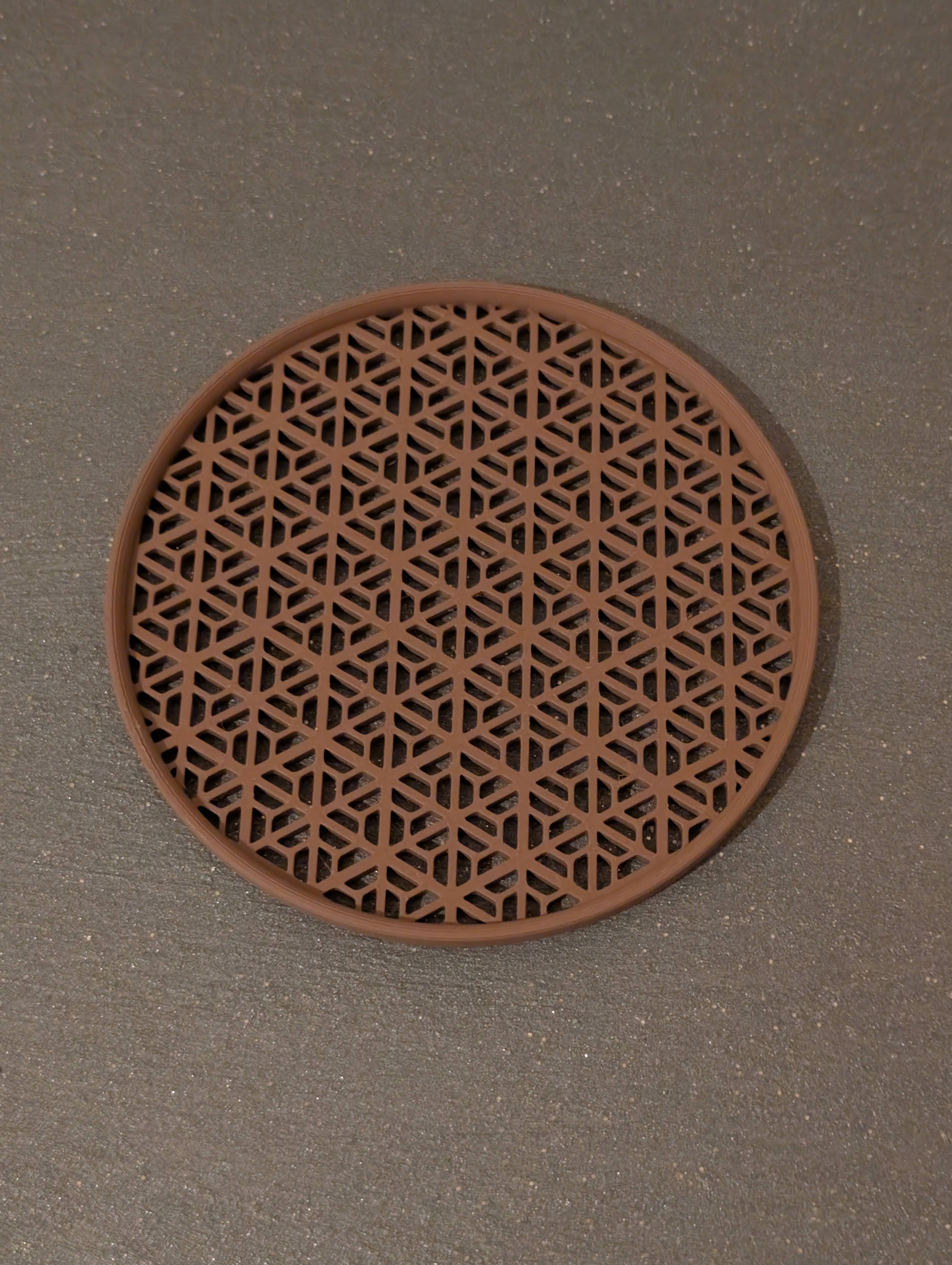 Miniatura 5 do modelo 3D Kumiko Coaster & Storage - Customizable