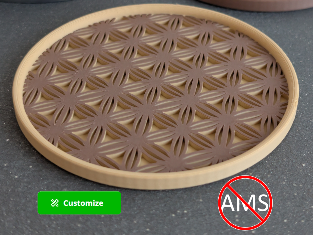 Kumiko Coaster & Storage - Customizable