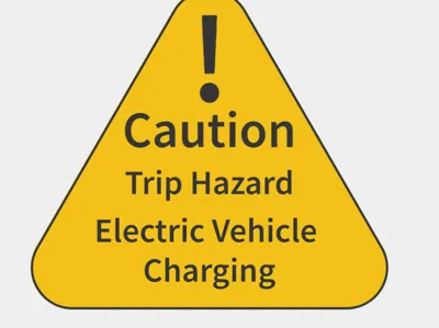 EV Charge warning sign
