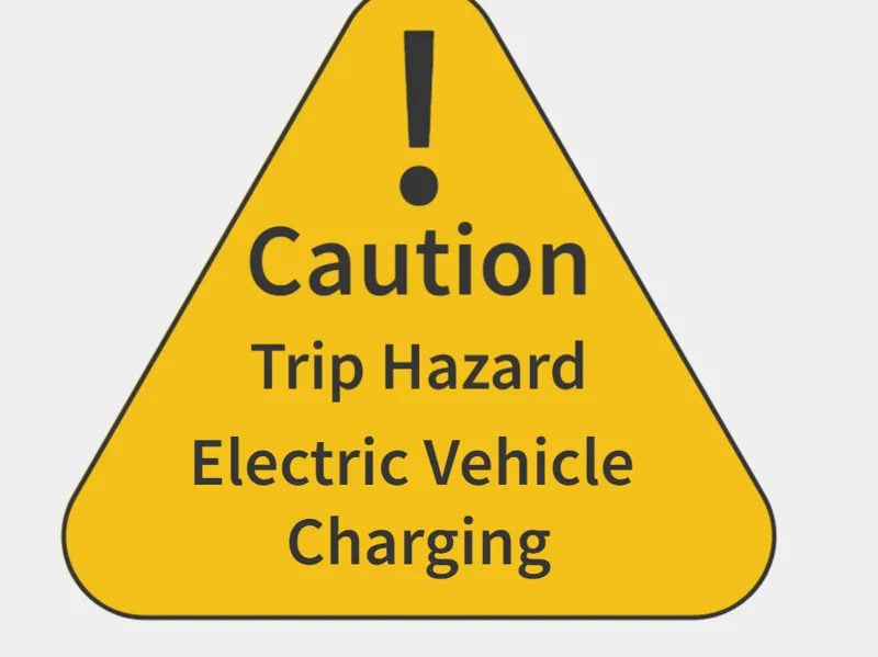 EV Charge warning sign