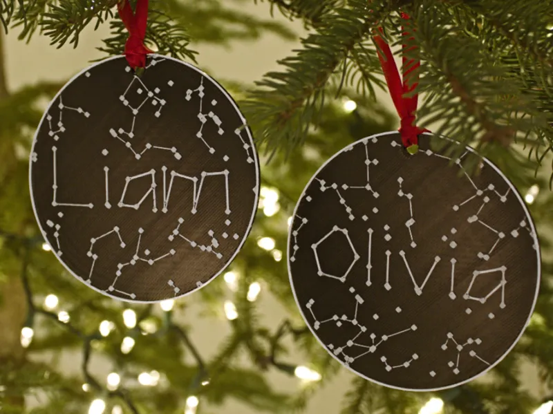 Customizable Star Name Ornament (Parametric)