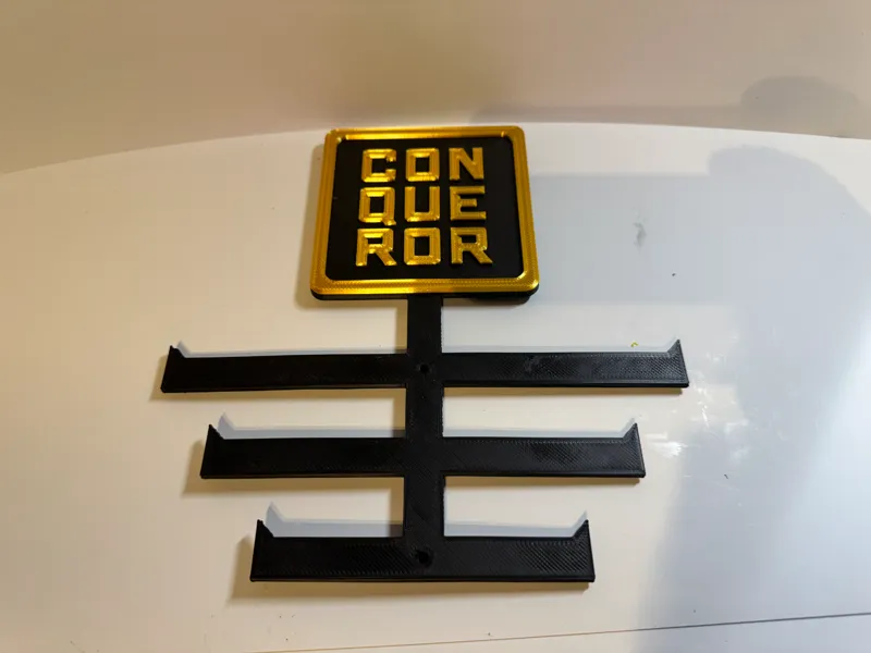 Conqueror Challenge Medal Rack