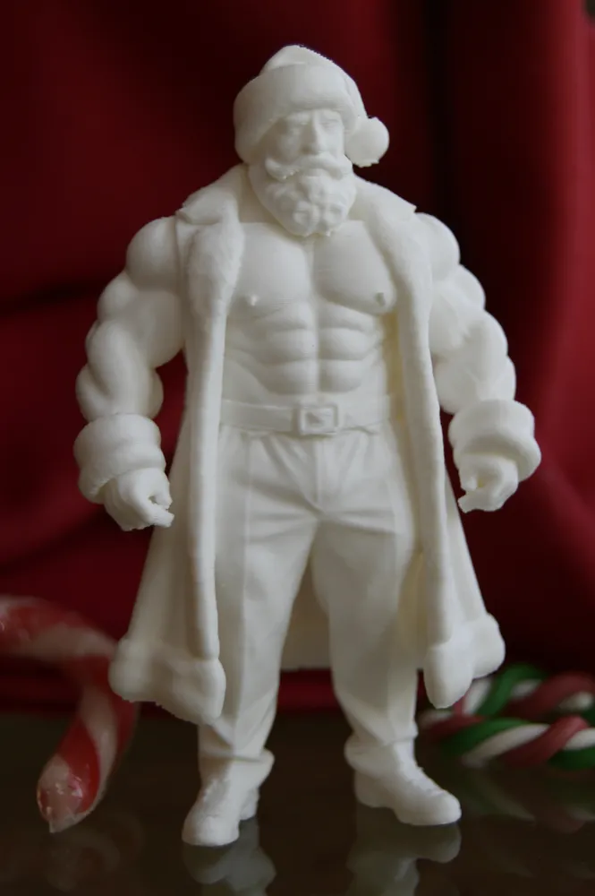 bodybuilder Santa by Fims MakerWorld: Download Free 3D Models