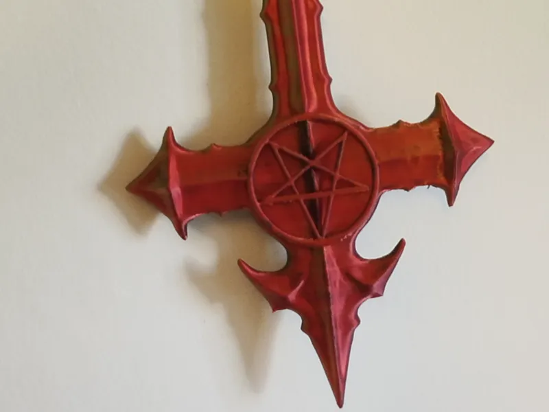 Satanic cross - Halloween prop