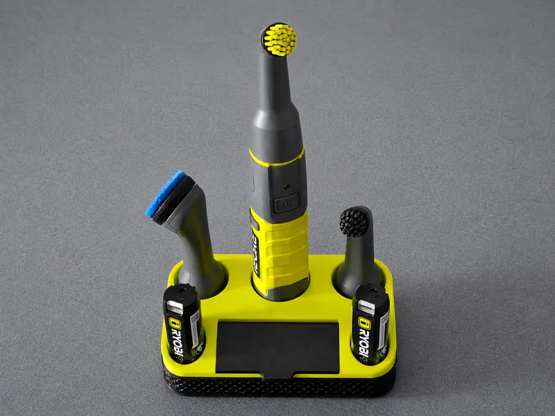 RYOBI Detail Scrubber Kit Holder with Compartment