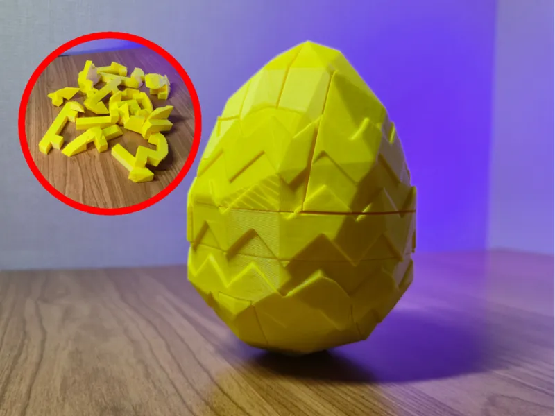 Easter Egg 3D Puzzle – 15 Piece Assembly Egg