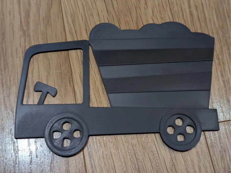 3D Childs Dumper Truck wall Ornament