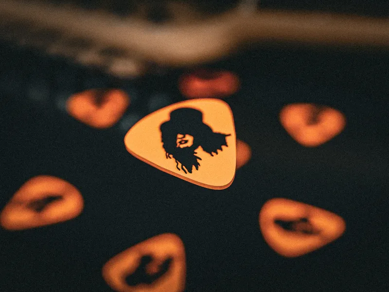 Slash Guns'n'Roses Guitar Pick 3D logo