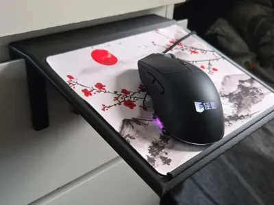 Drawer-mount ergonomic Mouse platform