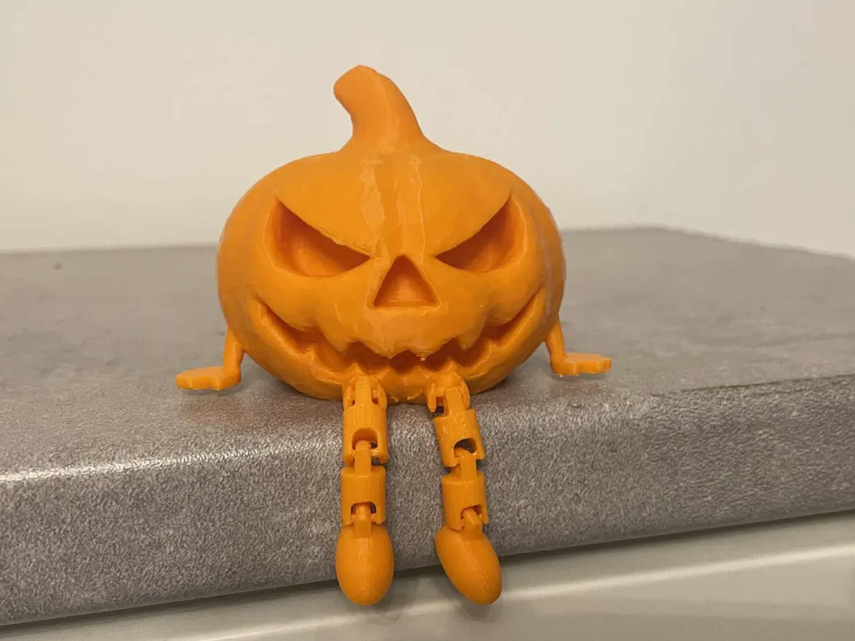 Halloween pumpkin articulated - Free 3D Print Model - MakerWorld