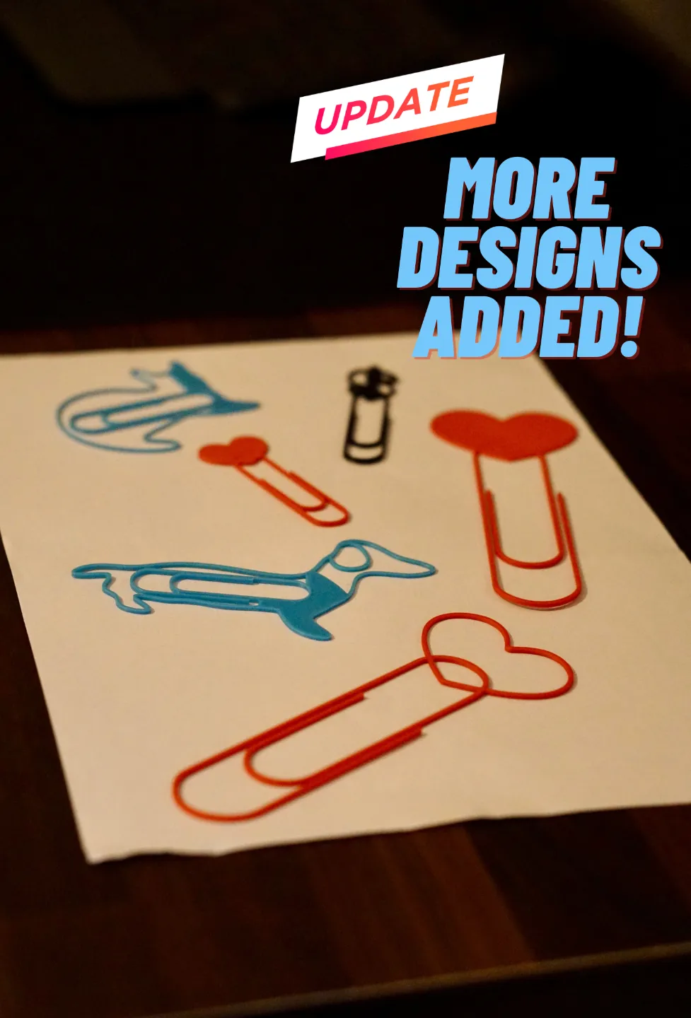 Paper clip different designs and sizes - Free 3D Print Model - MakerWorld