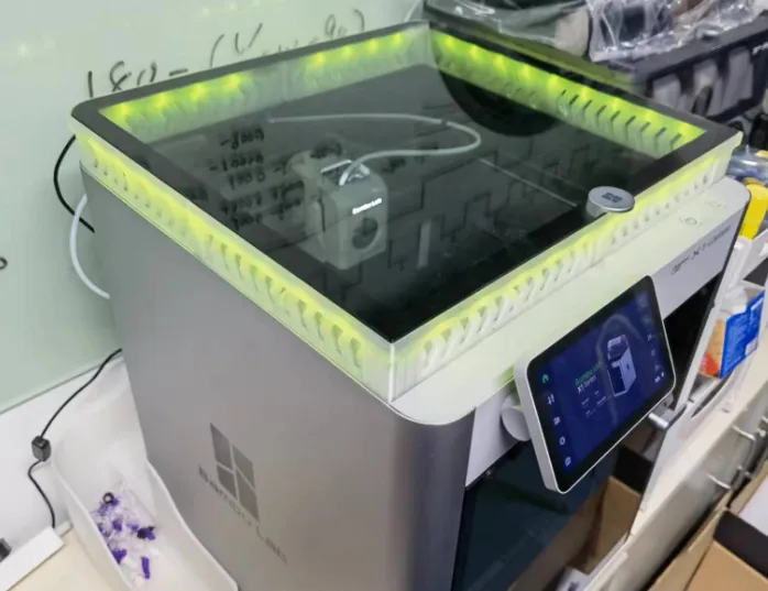 Bambu P1P and X1 Sliding Vent Glass Top Enclosure /w ESP8266 LED