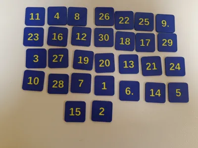 Tokens for exams-school (žetony na zkoušky)