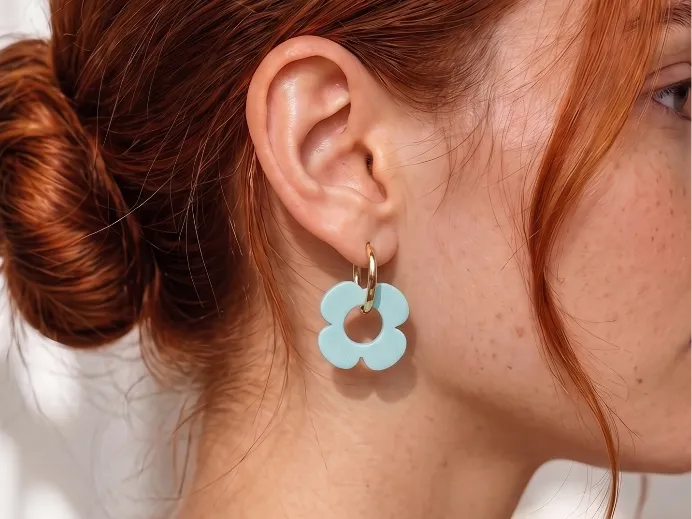 Modern Flower Earring