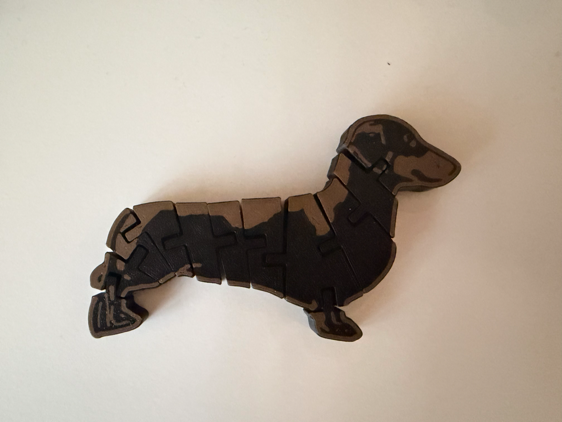 Flexi Dachshund sausage dog 2 colour simple print