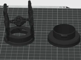 Tie Fighter Tea Light Candle