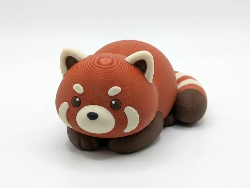 Loafing Red Panda Desk Figure