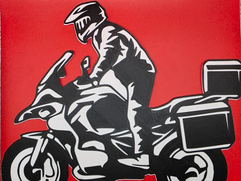 BMW GS Wandbild