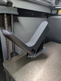 Right arm with additional support painted to prevent topple