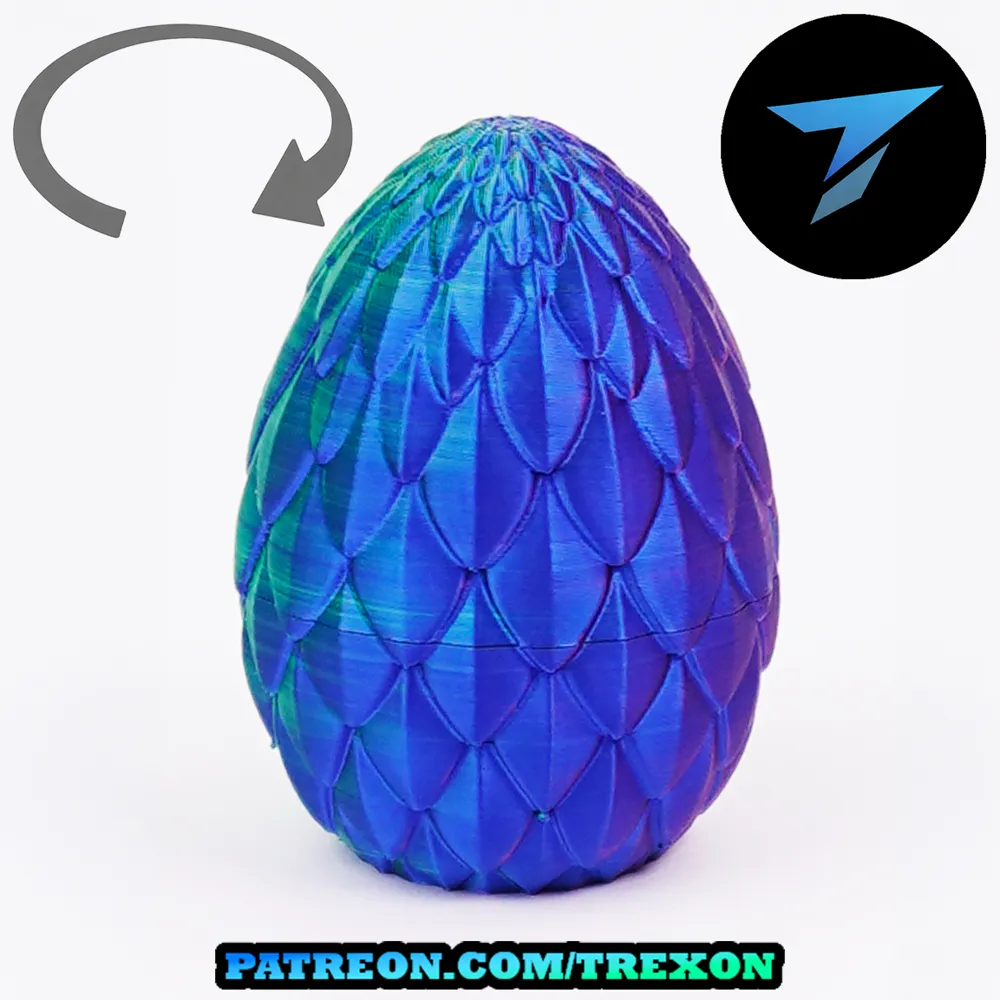 Scale Dragon Egg Box with Screw Lid - Free 3D Print Model - MakerWorld