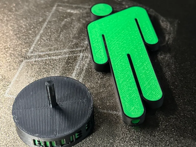 Billie Eilish Blohsh Figurine on a stand