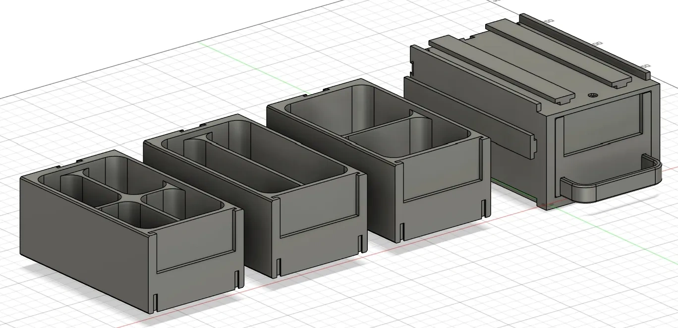 Miniatura 1 do modelo 3D 模块化零件盒