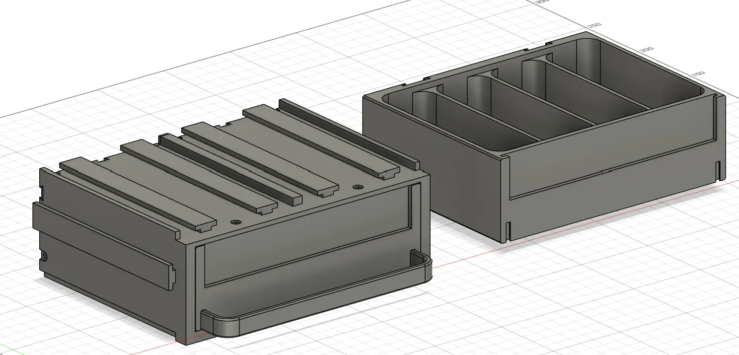Miniatura 3 do modelo 3D 模块化零件盒
