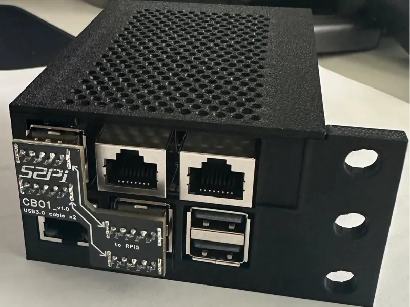 U2500 2.5G Ethernet RaspberryPi 5 Rackmount Case