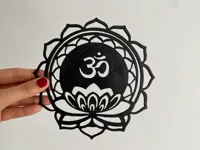 Symbole Om dans une fleur de lotus — photo 1