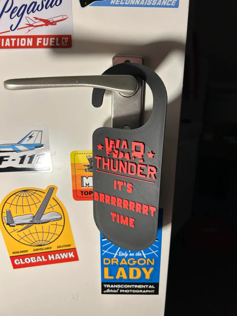 War Thunder Don't disturb sign