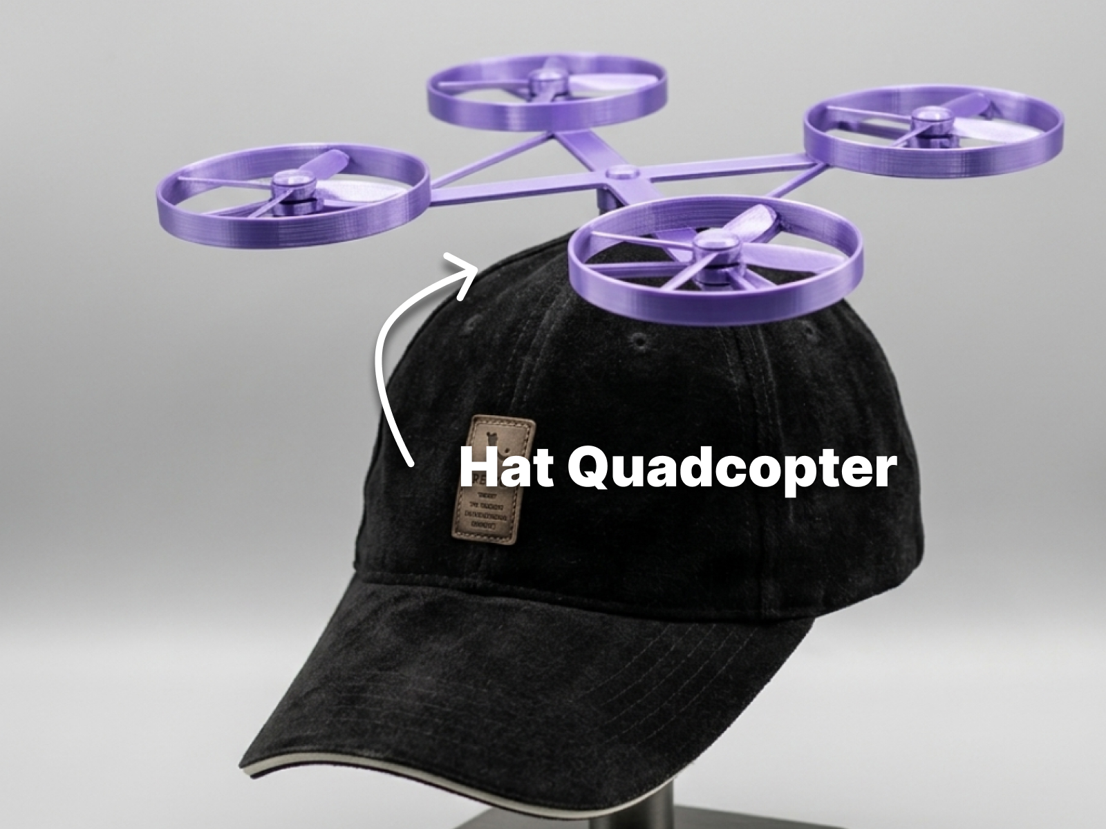 Hat Drone – Mini Quadcopter for Cap