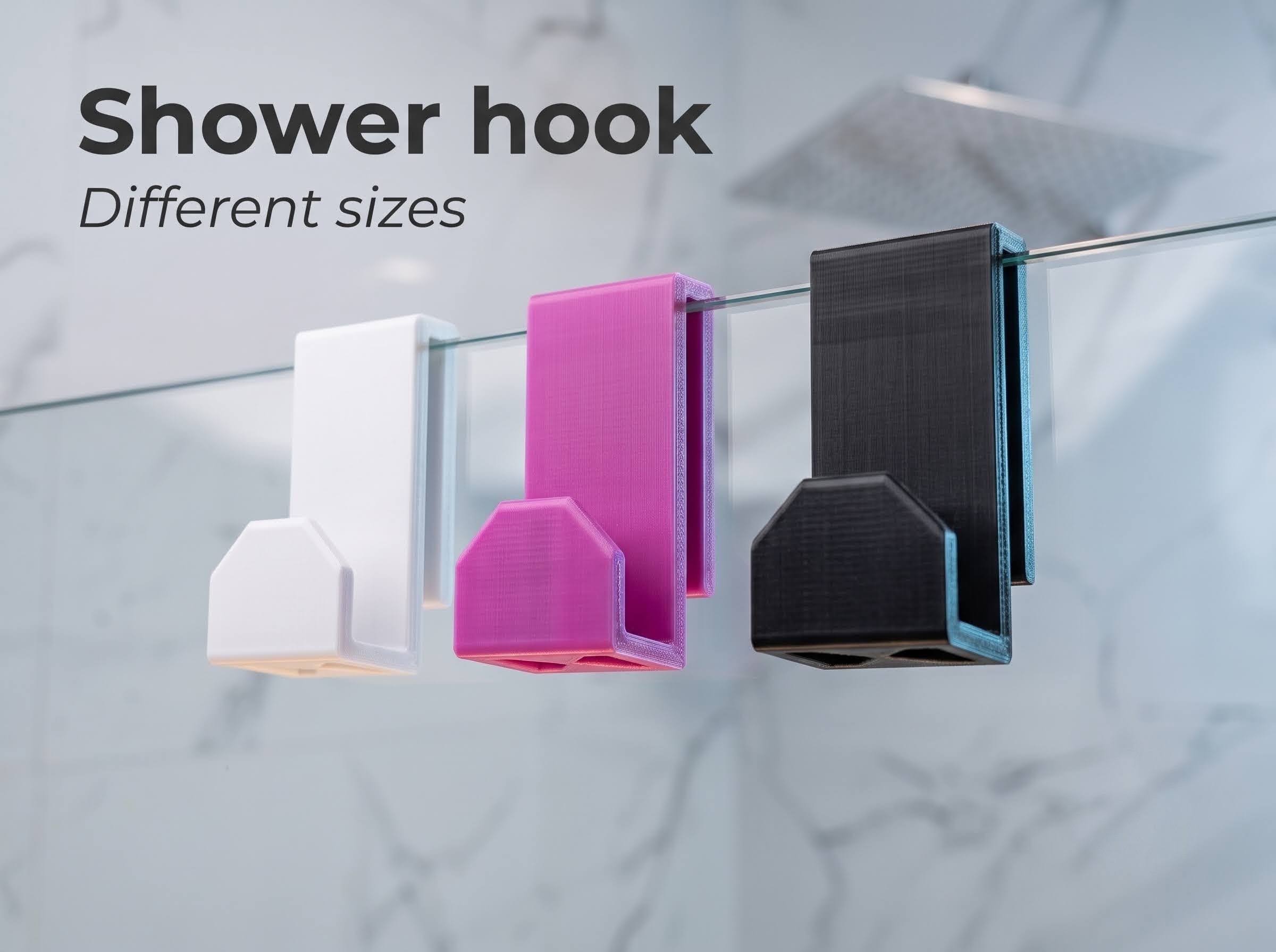 Miniatura 3 do modelo 3D Shower Hook (Different Sizes)
