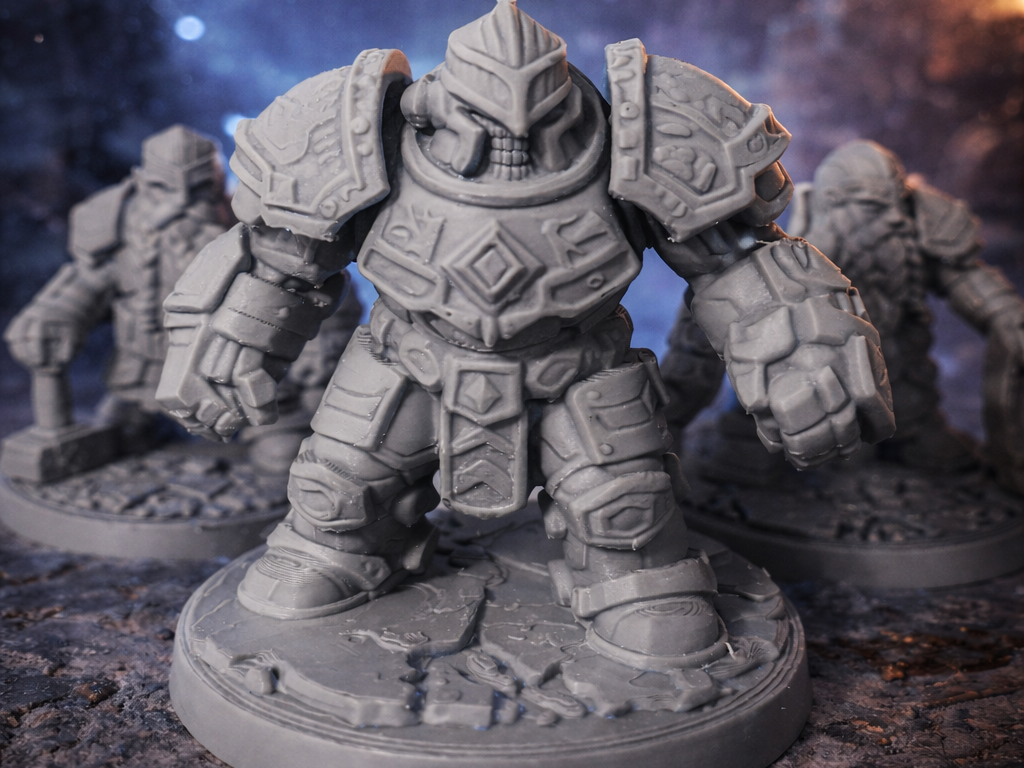 2 dwarf and robot – Board Game Figures