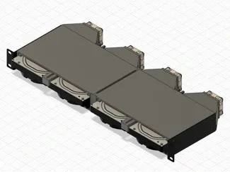 1U Disk Shelf (19in 4-bay, 10in 2-bay)
