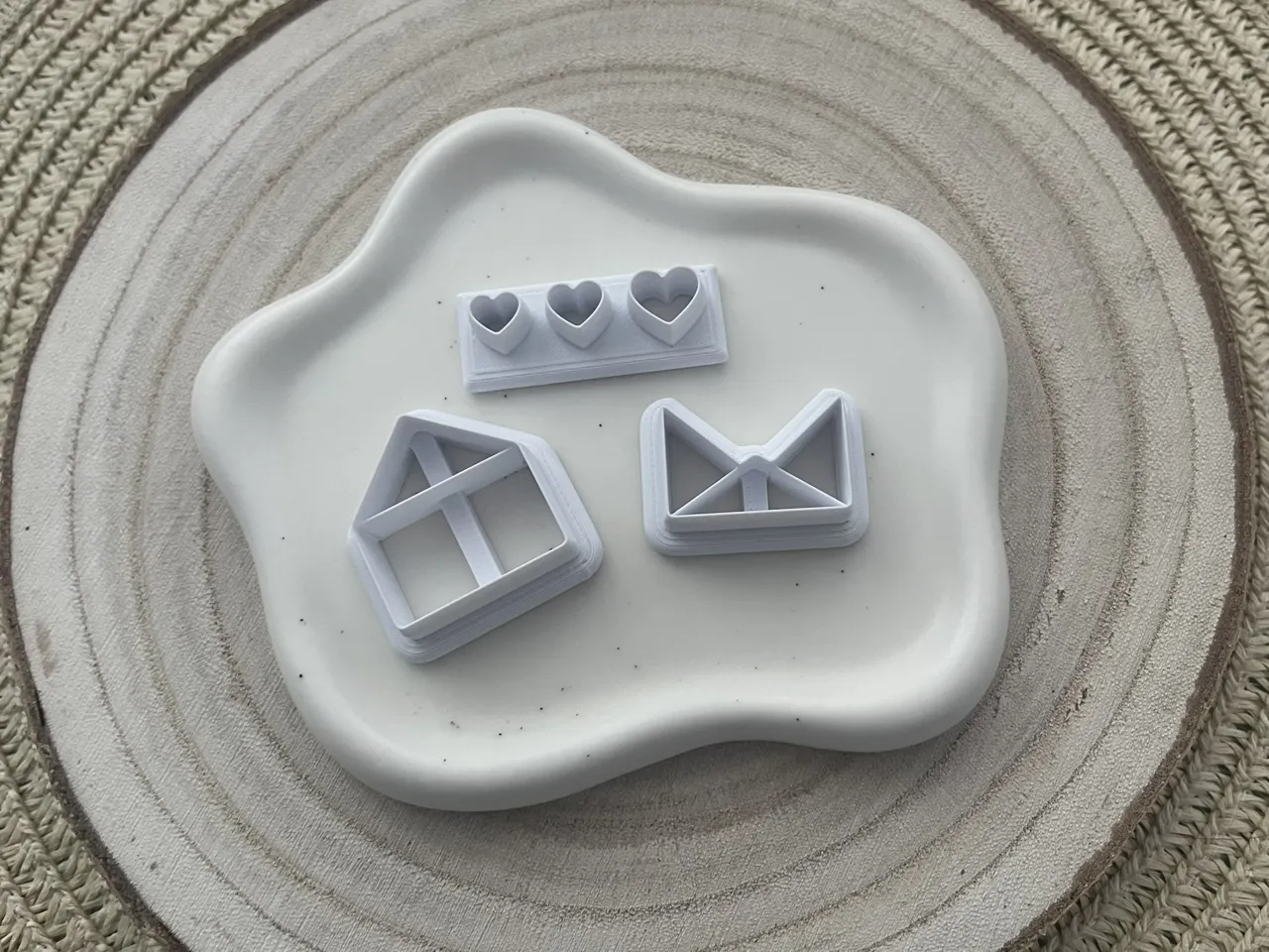 Envelope Polymer Clay Earrings Cutter view 3