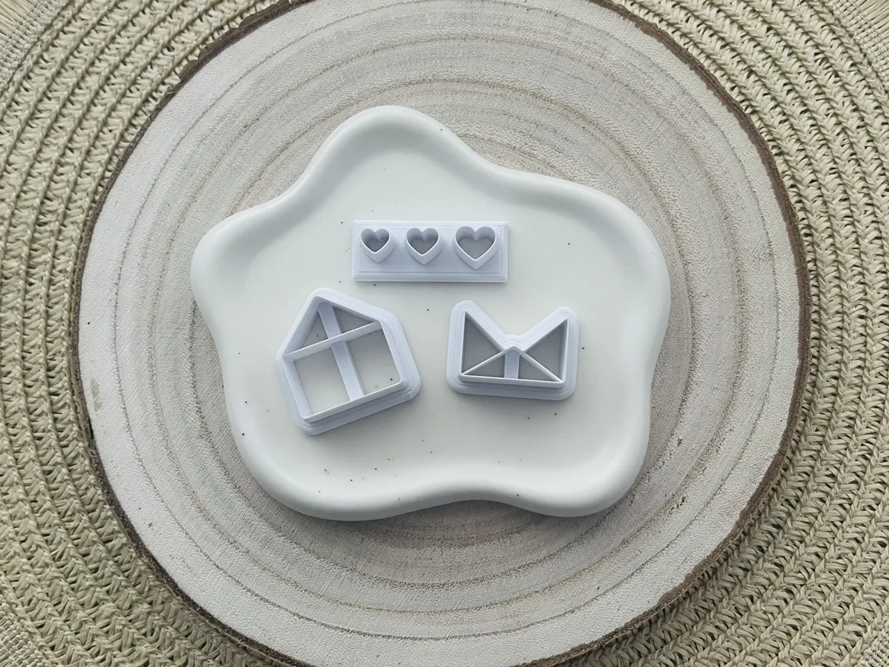 Envelope Polymer Clay Earrings Cutter view 2