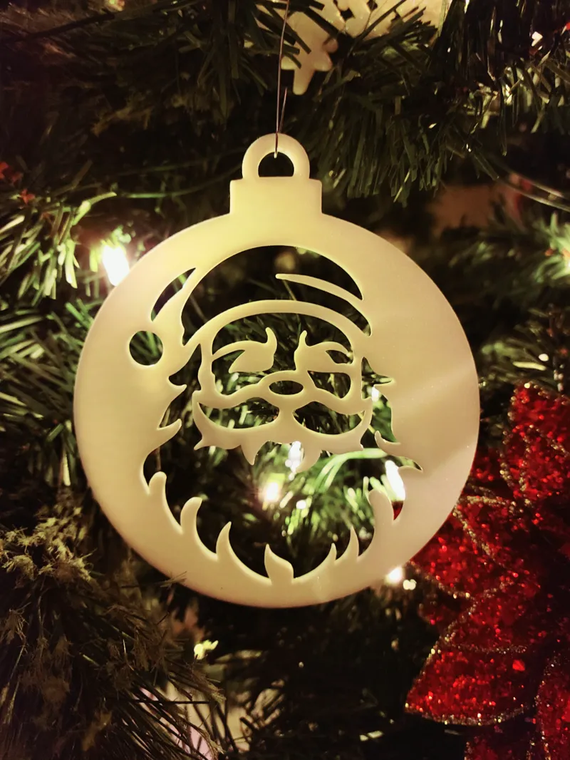 Santa Christmas Tree Ornament