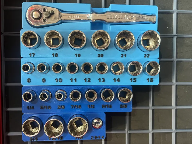 Kincrome sockets and ratchet gridfinity