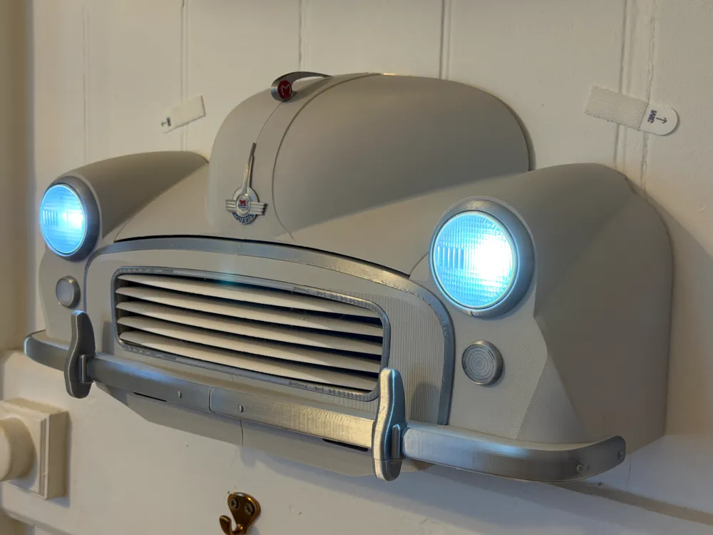 Modelo para impresión 3D: 1960 British classic car front-end. Referencia del modelo original.