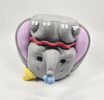 Soporte: Big-Eared Flying Circus Elephant Fancy Pen Stand — vista de referencia 5