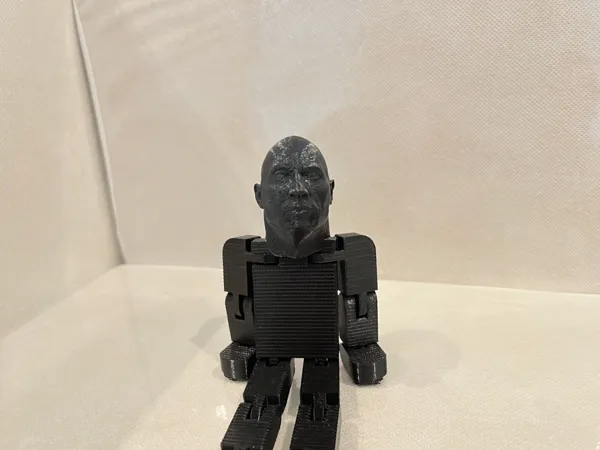 Figurine flexible façon The Rock