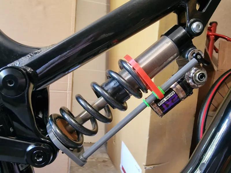 Mountain Bike Coil Rear Shock Sag Measuring Tool