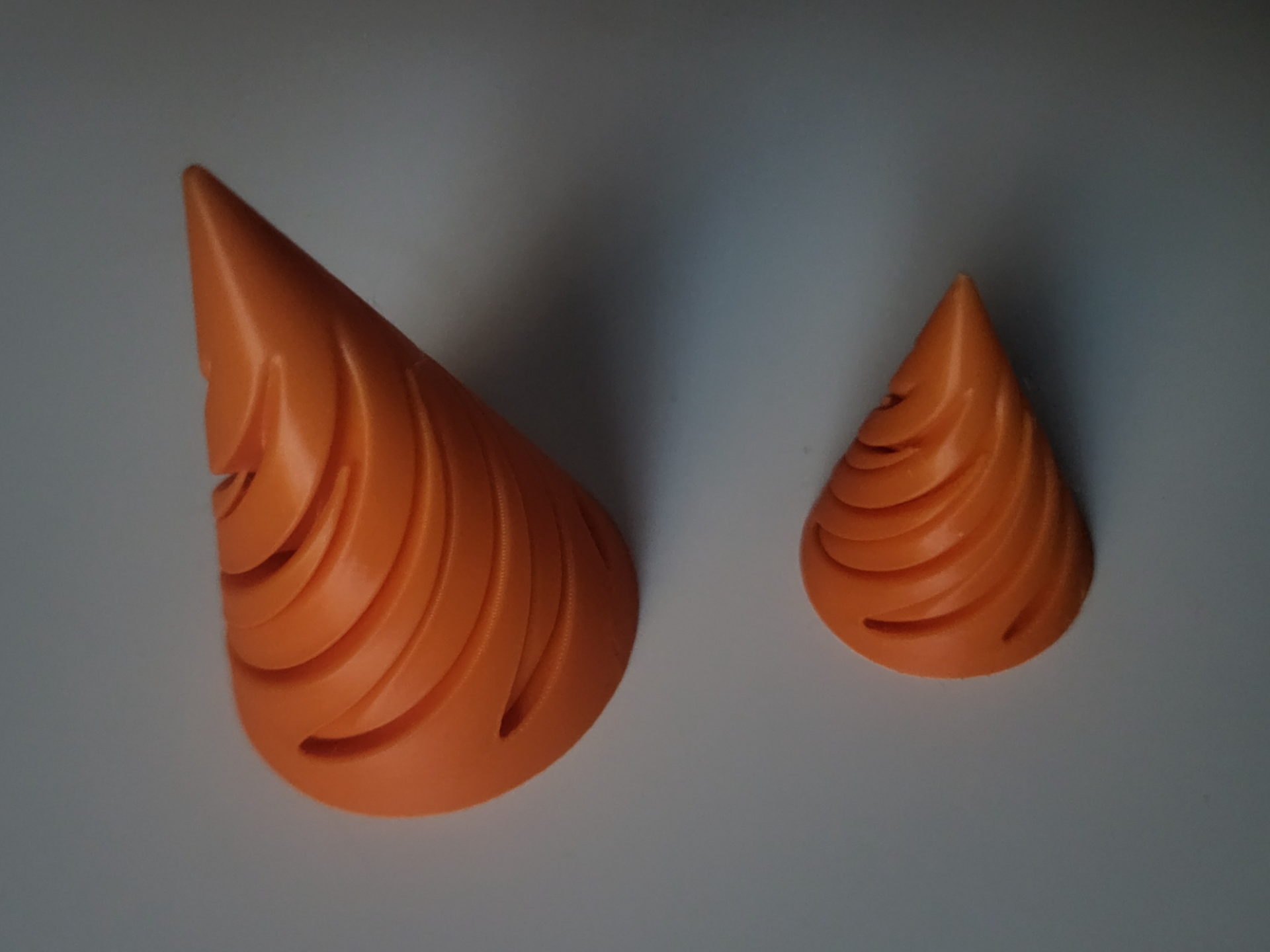 Spiral Fidget Cone Passtrough Spinner Easy Print